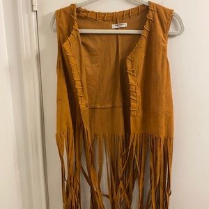 Boho fringe vest